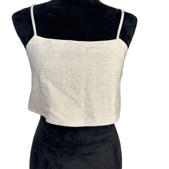 NWT Azura Women's Cream Spaghetti Strap Top size M - Picture 1 of 6